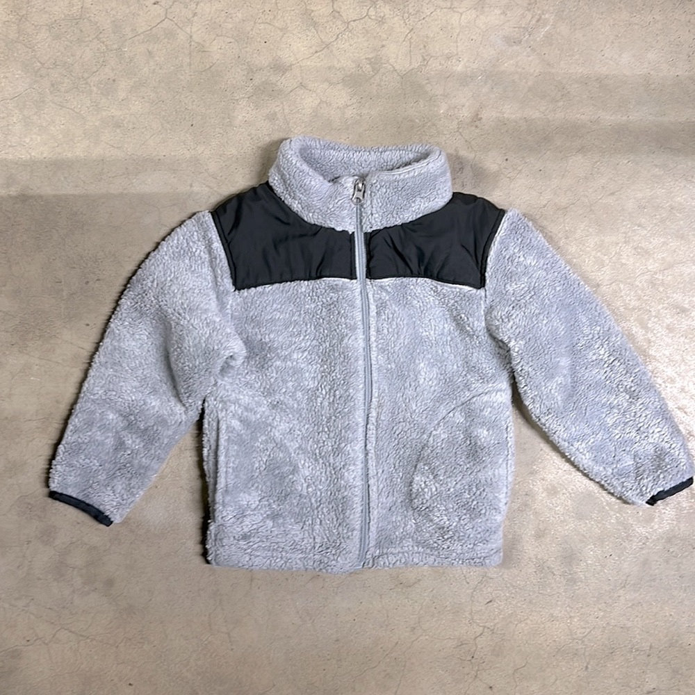 Champion C9 gray fleece jacket pockets Boys